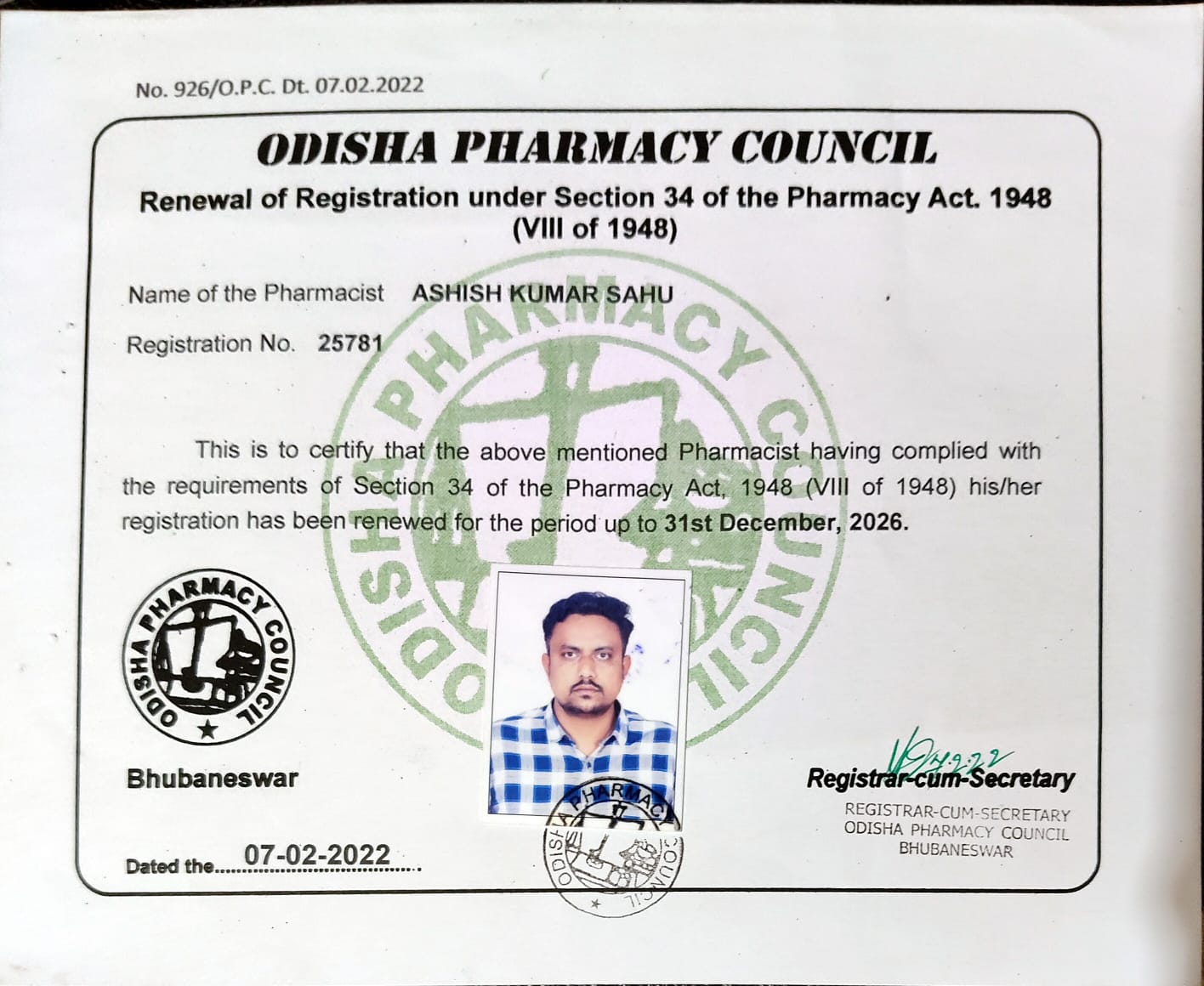 Principal, PCIPS